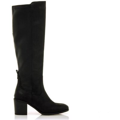 MTNG Botas Altas 55251 Negras Con Caña Elástica Y Cremallera Negro Talla 38 MTNG Botas Altas 55251 Negras Con Caña Elástica Y Cremallera Negro Talla 38