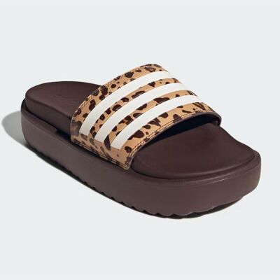 Adidas Chanclas Adilette Platform Con Estampado Leopardo Marrón Marrón Talla 40 2/3 Adidas Chanclas Adilette Platform Con Estampado Leopardo Marrón Marrón Talla 40 2/3