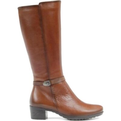 FLUCHOS Botas De Mujer Altas 080-F0938 Casual En Piel Marrón Para Cuero Talla 36 FLUCHOS Botas De Mujer Altas 080-F0938 Casual En Piel Marrón Para Cuero Talla 36