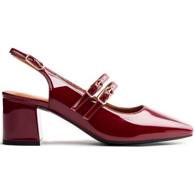 GIOSEPPO Zapatos Sodus 73272 Mary Jane Tacón Slingback Charol Burdeos Varios Colores Talla 37 GIOSEPPO Zapatos Sodus 73272 Mary Jane Tacón Slingback Charol Burdeos Varios Colores Talla 37
