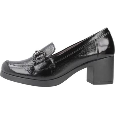 PITILLOS Mocasines 30101p Negros De Piel Con Tacón Y Detalle Frontal Negro Talla 39,5 PITILLOS Mocasines 30101p Negros De Piel Con Tacón Y Detalle Frontal Negro Talla 39,5
