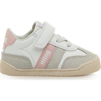 MTNG Zapatillas Mustang 49060 Barefoot Para Bebé En Blanco Con Detalles Rosa Talla 25 MTNG Zapatillas Mustang 49060 Barefoot Para Bebé En Blanco Con Detalles Rosa Talla 25