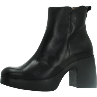WONDERS Botines H4981 De Piel Con Tacón Ancho Negro Talla 40,5 WONDERS Botines H4981 De Piel Con Tacón Ancho Negro Talla 40,5