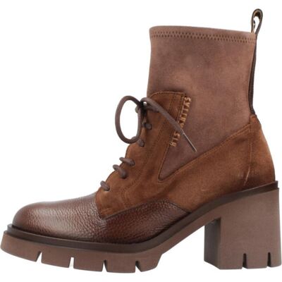 HISPANITAS Botines Zurich Hi254281 De Piel Avellana Con Tacón Y Cordones Avlln Talla 37,5 HISPANITAS Botines Zurich Hi254281 De Piel Avellana Con Tacón Y Cordones Avlln Talla 37,5