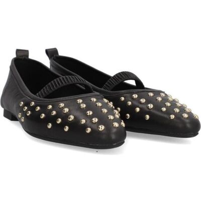 ALPE Bailarinas Napa Paris Negras Con Tachuelas Negro Talla 38 ALPE Bailarinas Napa Paris Negras Con Tachuelas Negro Talla 38