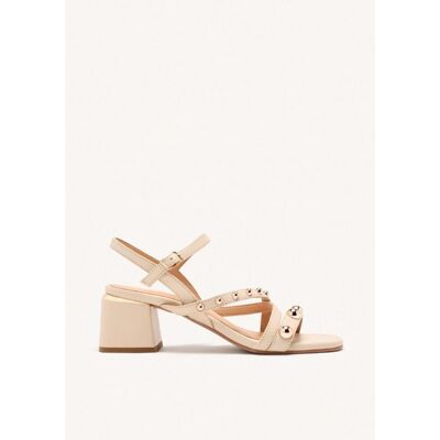 GIOSEPPO Sandalias De Vestir Abington De Piel Con Tachas Beige Talla 37 GIOSEPPO Sandalias De Vestir Abington De Piel Con Tachas Beige Talla 37