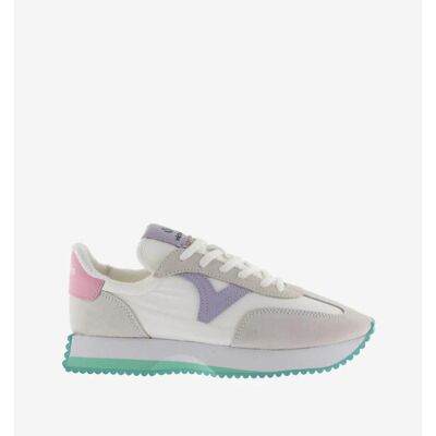 VICTORIA Zapatillas Cosmos 134106 Serraje Y Nylon Blanco Roto Multicor Gris Talla 40 VICTORIA Zapatillas Cosmos 134106 Serraje Y Nylon Blanco Roto Multicor Gris Talla 40