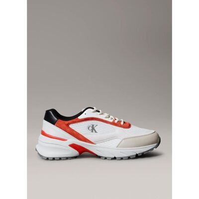 Calvin Klein Hike Runner Mesh Mix Blanco Blanco Talla 41 Calvin Klein Hike Runner Mesh Mix Blanco Blanco Talla 41