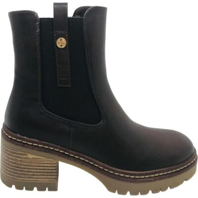 XTI Botín Chelsea 144456 Con Plataforma Y Tacón Bloque Marron Talla 40 XTI Botín Chelsea 144456 Con Plataforma Y Tacón Bloque Marron Talla 40