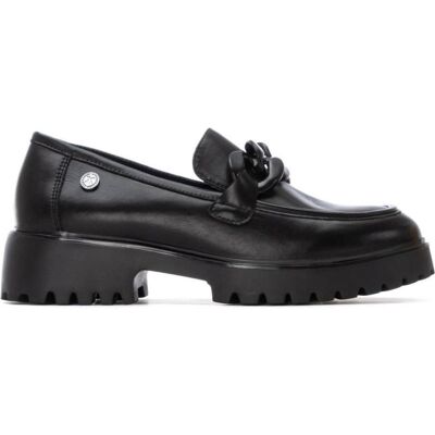 XTI Mocasín 144491 S Negro Con Plataforma Track Y Cadena Decorativa Negro Talla 40 XTI Mocasín 144491 S Negro Con Plataforma Track Y Cadena Decorativa Negro Talla 40