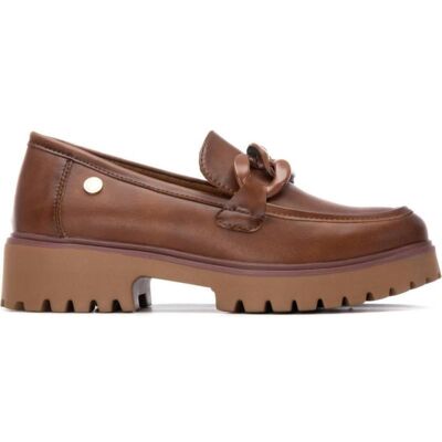 XTI Mocasín 144491 Camel Con Plataforma Track Y Cadena Decorativa Marrón Talla 38,5 XTI Mocasín 144491 Camel Con Plataforma Track Y Cadena Decorativa Marrón Talla 38,5