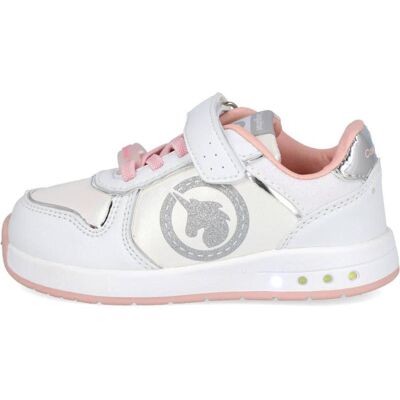 CONGUITOS Cosh325005 Zapatillas Respetuosas Goflex Luz Unicornio Blancas Blanco Talla 34 CONGUITOS Cosh325005 Zapatillas Respetuosas Goflex Luz Unicornio Blancas Blanco Talla 34