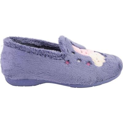 CABRERA Zapatillas De Casa 4503 Azules Con Diseño De Luna Y Estrellas Azul Talla 39 CABRERA Zapatillas De Casa 4503 Azules Con Diseño De Luna Y Estrellas Azul Talla 39