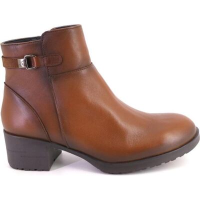 FLUCHOS Botines De Piel F2240 Color Cuero Cuero Talla 39 FLUCHOS Botines De Piel F2240 Color Cuero Cuero Talla 39