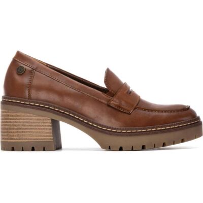 XTI Mocasines Mujer 144457 Con Tacón Ancho Y Plataforma Camel Camel Talla 39 XTI Mocasines Mujer 144457 Con Tacón Ancho Y Plataforma Camel Camel Talla 39