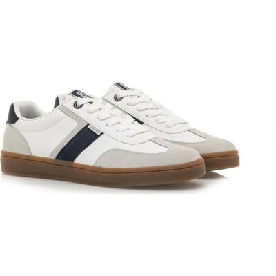 MTNG Zapatillas Deportivas Mustang Town Hombre Blancas/marino Blanco Talla 43 MTNG Zapatillas Deportivas Mustang Town Hombre Blancas/marino Blanco Talla 43
