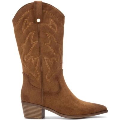 XTI Botas Cowboy 144308 Camel De Ante Con Tacón Western Marrón Talla 37 XTI Botas Cowboy 144308 Camel De Ante Con Tacón Western Marrón Talla 37
