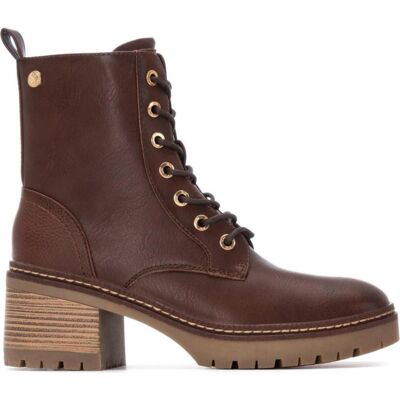 XTI Bota De Tacón 144454 Con Cordones Marrón Marron Talla 38 XTI Bota De Tacón 144454 Con Cordones Marrón Marron Talla 38