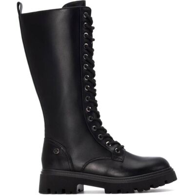 XTI 144656 Bota Alta Negra Con Cordones Estilo Militar Negro Talla 36 XTI 144656 Bota Alta Negra Con Cordones Estilo Militar Negro Talla 36