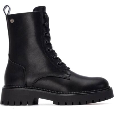 XTI Bota Militar Caña Alta Con Cordones Negro Negro Talla 37 XTI Bota Militar Caña Alta Con Cordones Negro Negro Talla 37