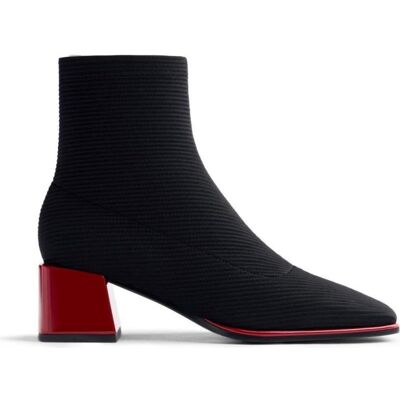 GIOSEPPO Botines Elásticos Inger 76713 Con Tacón Rojo Y Punta Cuadrada Negro Talla 41 GIOSEPPO Botines Elásticos Inger 76713 Con Tacón Rojo Y Punta Cuadrada Negro Talla 41