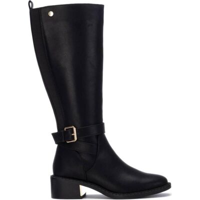 XTI Bota Alta Negra 130471 Con Hebilla En Tobillo Negro Talla 36 XTI Bota Alta Negra 130471 Con Hebilla En Tobillo Negro Talla 36