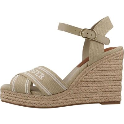 Tommy Hilfiger Sandalias De Cuña Fw0fw08668 De Esparto - Beige Claro Beige Talla 40 Tommy Hilfiger Sandalias De Cuña Fw0fw08668 De Esparto - Beige Claro Beige Talla 40
