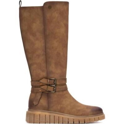 REFRESH Bota Alta 173212 Plataforma Con Hebilla Camel Talla 36 REFRESH Bota Alta 173212 Plataforma Con Hebilla Camel Talla 36