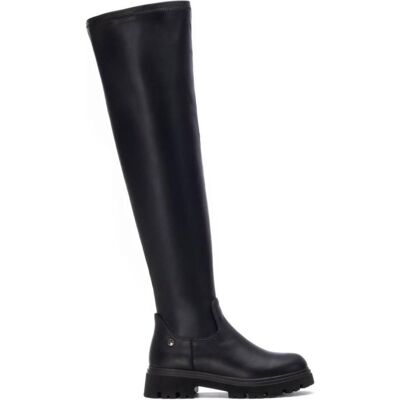 XTI Bota Alta Mosquetera 144392 Negra Con Suela Track Negro Talla 37 XTI Bota Alta Mosquetera 144392 Negra Con Suela Track Negro Talla 37