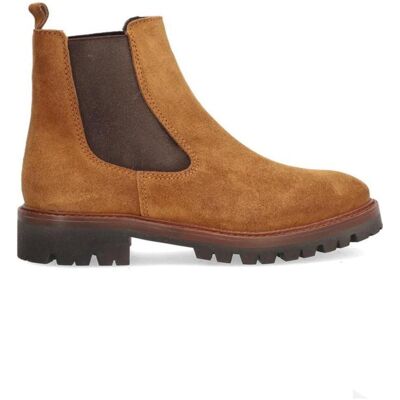 ALPE Botín Chelsea De Ante Modelo 2609 Color Cuero Cuero Talla 37 ALPE Botín Chelsea De Ante Modelo 2609 Color Cuero Cuero Talla 37