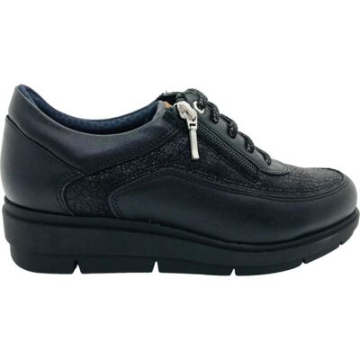 BAERCHI Zapatilla Confort 32501 Negra Con Cremallera Lateral Negro Talla 37 BAERCHI Zapatilla Confort 32501 Negra Con Cremallera Lateral Negro Talla 37