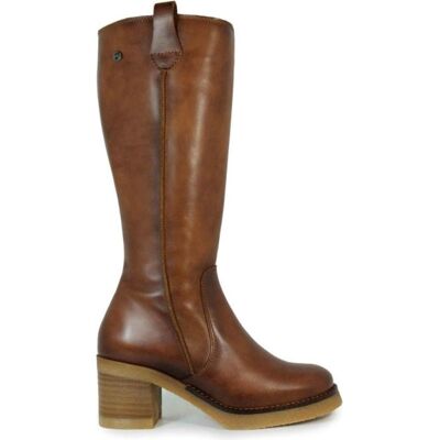 PORRONET Botas Altas De Tacón 4766 En Cuero Marrón Marrón Talla 38 PORRONET Botas Altas De Tacón 4766 En Cuero Marrón Marrón Talla 38