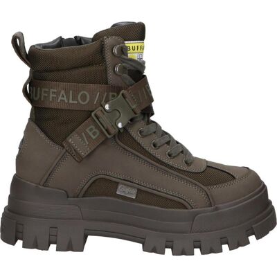 Buffalo Botines Aspha Com1 Laceup Mid Mujer Verde Khaki Nubuck-Nylon Nubuck-Nylon Khaki Talla 39 Buffalo Botines Aspha Com1 Laceup Mid Mujer Verde Khaki Nubuck-Nylon Nubuck-Nylon Khaki Talla 39