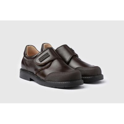 ANGELITOS Zapato Colegial Modelo 452 Napa Velcro Marrón Marrón Talla 42 ANGELITOS Zapato Colegial Modelo 452 Napa Velcro Marrón Marrón Talla 42