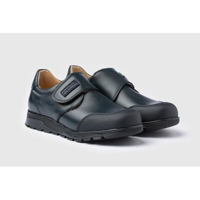ANGELITOS Zapato Colegial Modelo 453 Napa Azul Con Cierre De Velcro Azul Talla 42 ANGELITOS Zapato Colegial Modelo 453 Napa Azul Con Cierre De Velcro Azul Talla 42