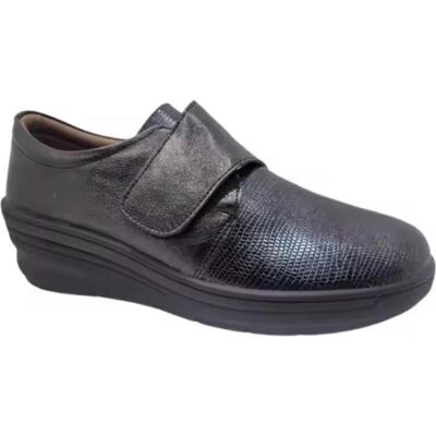 FLOSSY Zapatos De Cuña Cómodos Modelo 8002 Ta Negros Con Velcro Negro Talla 36 FLOSSY Zapatos De Cuña Cómodos Modelo 8002 Ta Negros Con Velcro Negro Talla 36