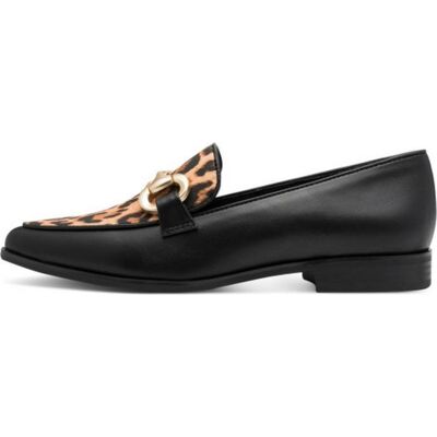 MARCO TOZZI Mocasines Con Estampado De Leopardo Negro Talla 39 MARCO TOZZI Mocasines Con Estampado De Leopardo Negro Talla 39
