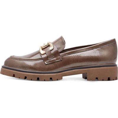 MARCO TOZZI Mocasines Mujer Con Hebilla Y Suela Track Taupe Talla 40 MARCO TOZZI Mocasines Mujer Con Hebilla Y Suela Track Taupe Talla 40