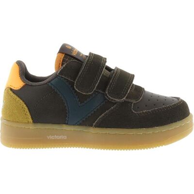 VICTORIA Zapatillas Tiempo Con Tiras Adhesivas Y Detalle En Serraje Green Talla 34 VICTORIA Zapatillas Tiempo Con Tiras Adhesivas Y Detalle En Serraje Green Talla 34