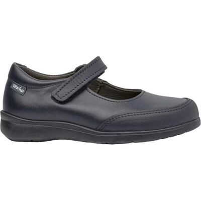 GORILA Merceditas Hegar Velcro Piel Negro/azul Negro Talla 36 GORILA Merceditas Hegar Velcro Piel Negro/azul Negro Talla 36