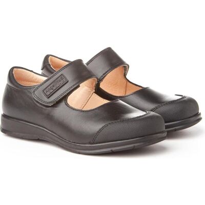 ANGELITOS Zapatos Colegiales Napa Velcro Reforzada Negro Negro Talla 39 ANGELITOS Zapatos Colegiales Napa Velcro Reforzada Negro Negro Talla 39
