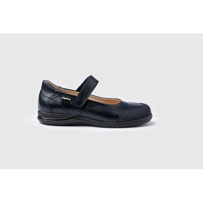 ANGELITOS Mocasín Colegial Charol Con Antifaz Modelo 462 Azul Talla 24 ANGELITOS Mocasín Colegial Charol Con Antifaz Modelo 462 Azul Talla 24