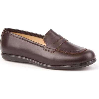 ANGELITOS Mocasines Colegiales De Piel Modelo 466 Marrón Marrón Talla 38 ANGELITOS Mocasines Colegiales De Piel Modelo 466 Marrón Marrón Talla 38