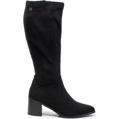 ISTERIA Bota Alta Elástica Con Tacón - Negro Negro Talla 40 ISTERIA Bota Alta Elástica Con Tacón - Negro Negro Talla 40