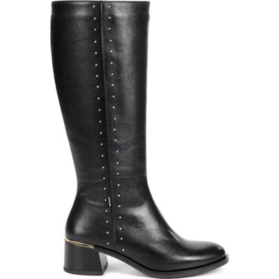 FLUCHOS Kim Toscana D9609 Bota Alta Piel Negra Negro Talla 39 FLUCHOS Kim Toscana D9609 Bota Alta Piel Negra Negro Talla 39