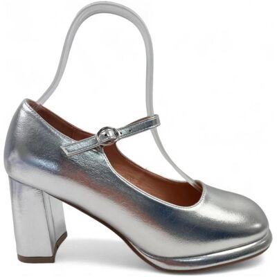 TIMBOS Salón Tacón Fiesta Plateado Modelo 130412 Plateado Talla 35 TIMBOS Salón Tacón Fiesta Plateado Modelo 130412 Plateado Talla 35