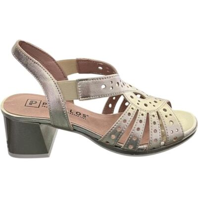 PITILLOS Sandalias De Vestir 10530 Oro Con Tacón Medio Amarillo Talla 36 PITILLOS Sandalias De Vestir 10530 Oro Con Tacón Medio Amarillo Talla 36