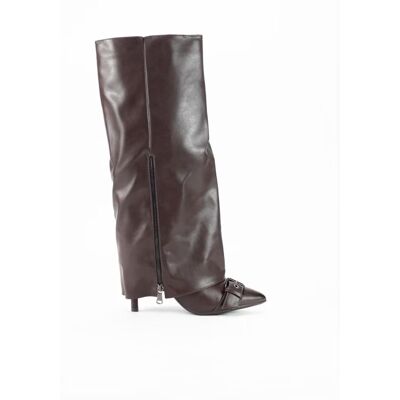 KESLEM Botas De Tacón Bajo 9386 Marrón Marron Talla 37 KESLEM Botas De Tacón Bajo 9386 Marrón Marron Talla 37