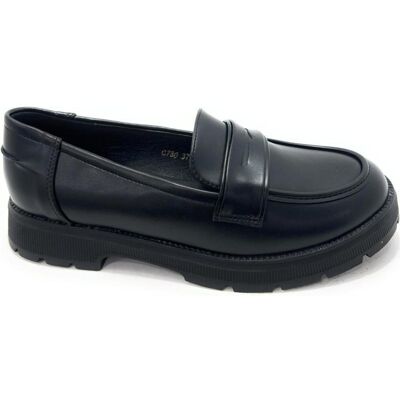 BUBBLE BOBBLE Mocasines Colegiales Antifaz De Piel Negro Negro Talla 34 BUBBLE BOBBLE Mocasines Colegiales Antifaz De Piel Negro Negro Talla 34
