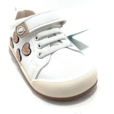 CONGUITOS Zapatillas Deportivas Barefoot Corazones Blancas Blanco Talla 21 CONGUITOS Zapatillas Deportivas Barefoot Corazones Blancas Blanco Talla 21